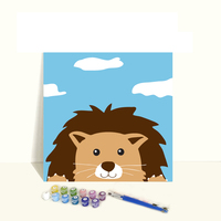 Dessin animé peint à la main pour enfants 20x20cm Panda DIY peinture numérique par numéros pour débutants vente en gros