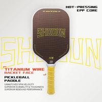 Raket Pickleball Shogun 16mm T700 Serat Karbon dengan Inti Busa EPP Hot Pressing Kawat Titanium Bread and Butter untuk Acara - Produk Terbaru