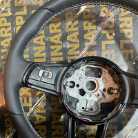 Volant en cuir complet pour Volkswagen GTI MK7.5 Jetta Passat Golf Scirocco Polo Touareg, modification de l'ancien au nouveau, VW