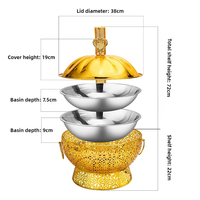 Offre Spéciale Restaurant Luxe Or Chauffe-Plats Suspendus Traiteur Buffet en Acier Inoxydable Maintien au Chaud pour Hôtels et Mariages