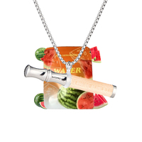 Pendentif en bois d'érable pour l'aromathérapie, soulagement de l'anxiété, huile essentielle à base de plantes, arrêt du tabagisme, inhalateur réglable pour la respiration