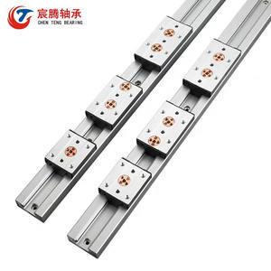 Rail de guidage linéaire en alliage d'aluminium SGR10 15 20N avec roulement en acier, noyau à double axe et rail de guidage intégré de forme carrée, nouveau - Product Image 3
