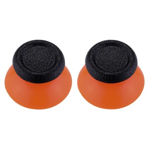 Repuesto de Palancas de Mando para PS4, Doble Inyección, Naranja + Negro, de Goma, para Control PS4 Slim Pro - Product Image 1