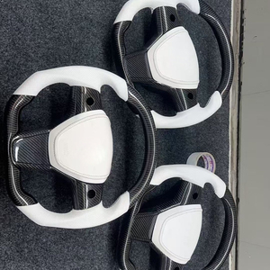 พวงมาลัยคาร์บอนไฟเบอร์สำหรับ Tesla Model 3 Y แบบมีระบบทำความร้อน ขายตรงจากโรงงาน อุปกรณ์ตกแต่ง - Product Image 2