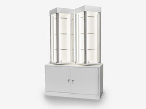 Custom Made di alta qualità Free Standing girevole gioielli Display vetrina con LED - Product Image 4