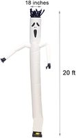Offre Spéciale Halloween air tube fantôme gonflable ciel danseur 1Leg Gonflable Vague Homme Pour la publicité Du festival,