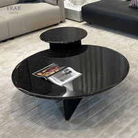 Ensemble table basse en marbre noir de style moderne-canapé meubles de salon-meubles de maison