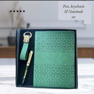 ชุดของขวัญปากกาพวงกุญแจสำหรับใช้ในงานประชุมประจำปีชุดธุรกิจลายไม้ก๊อกโลโก้ตามสั่ง - Product Image 5