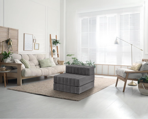 Colchón <span class=keywords><strong>para</strong></span> Silla de Invitados con <span class=keywords><strong>Funda</strong></span> de Tela Gris, <span class=keywords><strong>Funda</strong></span> Extraíble y Lavable, Superficie <span class=keywords><strong>para</strong></span> Recostarse de 70 x 200 cm - Product Image 5