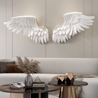 Décoration murale en résine en forme d'ailes d'ange, artisanat créatif en résine pour embellir votre espace, décoration de meubles de bureau à domicile, cadeaux