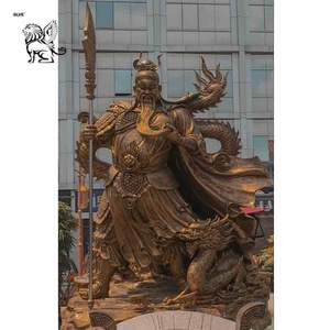 Patung Guan Gong Perunggu Ukuran Khusus BLVE untuk Luar Ruangan, Patung Kwan <span class=keywords><strong>Kung</strong></span> Logam Tembaga Besar untuk Dijual - Product Image 6