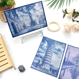 Kit de cyanotype pour impression bleue, série Architecture, avec film et papier de développement solaire, kit DIY avec tutoriel, pour huit bâtiments majeurs internationaux - Product Image 5