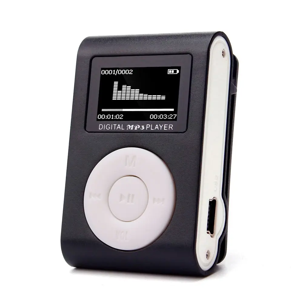 Portable MP3 Player Mini Music Media Clip PlayerとLCD Screen USB MP3 Player