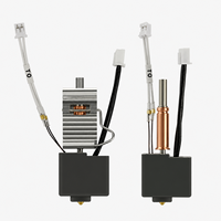 Kit Hotend d'imprimante 3D en gros, buse de 0,4 mm avec/sans dissipateur thermique, laiton et acier trempé, pour Anycubic Kobra 3 / 3 Combo
