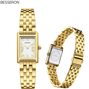 Orologi al Quarzo da Donna in Acciaio Inossidabile Ultra Oro Rosa, Cinturino in Pelle 20mm, Logo Personalizzato, Montre Femme di Lusso per Acquisti Online - Product Image 3