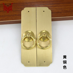 Chinese Style Brass Cabinet Door Handles Rectangle <b>Wardrobe</b> <b>Hardware</b> JHG-066 Durable - Product Image 4