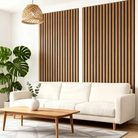 Panneaux acoustiques en bois de style design moderne, panneaux muraux décoratifs insonorisants pour les murs intérieurs d'hôtels, design de modèle 3D
