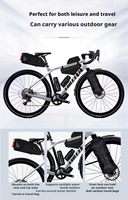 Vélo de route en carbone X Gravel 13 vitesses 700c léger avec freins à disque, roues en alliage d'aluminium et pédales ordinaires – Offre Spéciale