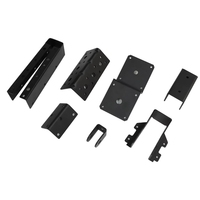 Fabrication sur mesure de tôles métalliques, support mural personnalisé en forme de U, supports en acier inoxydable et en aluminium