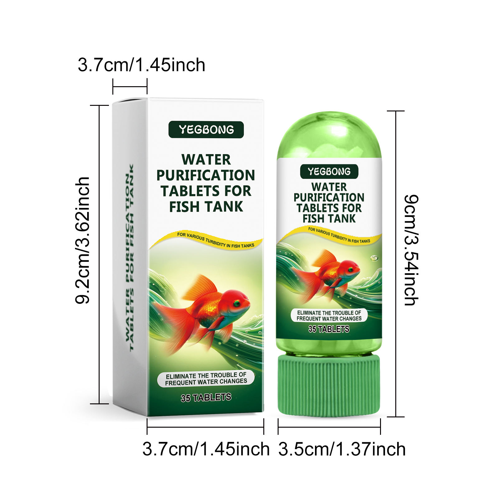 Tabletas de la purificación del agua del tanque de pescados