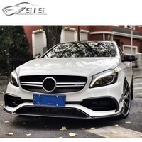 Lèvre avant A45 en fibre de carbone et canards pour Mercedes Classe A W176 A45 (2017-2019)