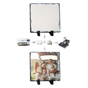 Spain In Stock Sublimation <b>Stone</b> Plate Art Creative Desktop Display Bulk Wholesale Custom Rock <b>Painting</b> Hot Sale - Product Image 4