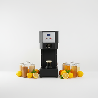 Machine de scellage automatique numérique électrique commerciale CE de haute qualité pour canettes de soda 55 mm (2,2 pouces) pour canettes en plastique transparent