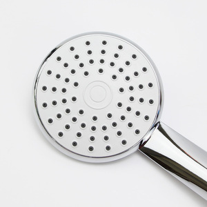 Handheld <b>Shower</b> Head Round Pressurized Water Output Durable Portable For Home Use - Product Image 1