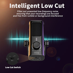 Fifine ไมโครโฟนบันทึกเสียงแบบมีสายไมโครโฟนสตูดิโอไมโครโฟนสตูดิโอไมโครโฟนคอนเดนเซอร์คุณภาพสูง Profile3 - Product Image 3