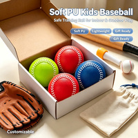 Pelota de Entrenamiento de Espuma Ligera de PU Suave para Práctica de Béisbol, para Jóvenes, Uso en Interiores y Exteriores, Juego de Ejercicio de Béisbol, Suministro al por Mayor OEM