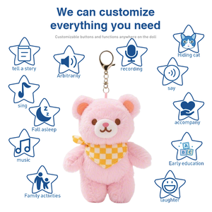 Özel peluş anahtarlık dolması hayvan oyuncak spor maskot ve kulüp promosyon için isteğe özel peluş oyuncak üretici - Product Image 3