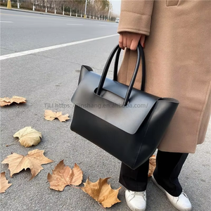 Newest Wholesale Women's Retro Large Capacity Handbag Crossbody <b>Zip</b> Closure PU Underarm <b>Tote</b> Bags - Product Image 2