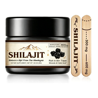 Extrait de Shilajit de l'Himalaya à base de plantes, extrait de résine de Shilajit à étiquette claire, riche en minéraux et en acide fulvique