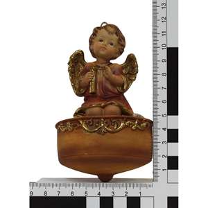 Ensemble de 2 figurines d'anges gardiens de Noël, hauteur 12 cm, design durable en forme de bol - 9006935218312 - Product Image 3