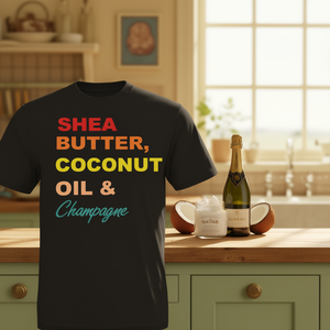 T-shirt rétro au beurre de karité et à l'huile de noix de coco Champagne - Product Image 3