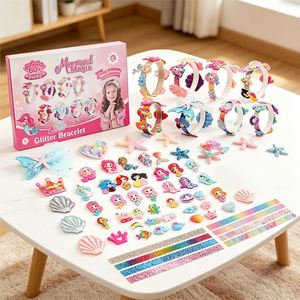 ชุดอุปกรณ์ทำผม DIY สุดน่ารักสำหรับเด็ก ที่คาดผม กิ๊บติดผม ริบบิ้น ดอกไม้ หัวใจ ดาว ของขวัญแฮนด์เมด ขายส่ง กล่องขายปลีก - Product Image 6