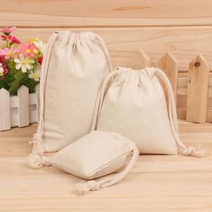 Custom Cotton Canvas <b>Small</b> Muslin Drawstring <b>Bag</b> Gift Earing Ring Jewelry Packaging Dust Drawstring <b>Bag</b> Jewelry Pouch with logo - Product Image 3