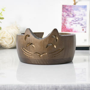 <span class=keywords><strong>Herramienta</strong></span> de Tejido Creativa, Tazón de Almacenamiento de Lana de Madera con Orejas de <span class=keywords><strong>Gato</strong></span>, <span class=keywords><strong>Herramienta</strong></span> de Almacenamiento Circular Tejida a Mano - Product Image 6