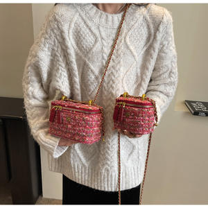 Bolso de cadena Vintage para mujer, bandolera cuadrada pequeña, Mini bolso de lujo, bolso de caja de nicho para mujer, fiesta de uso diario para mujer - Product Image 3