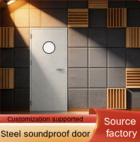 Porte Acoustique Moderne en Acier Sur Mesure pour Usine, Isolation Phonique, Réduction du Bruit pour Studio d'Enregistrement, KTV, Cinéma, Salle de Diffusion en Direct
