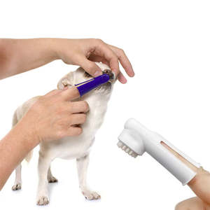 ชุดแปรงสีฟันสำหรับสุนัขและแมวแบบ 4-in-1 เป็นมิตรกับสิ่งแวดล้อม พร้อมยาสีฟันและแปรงนิ้ว - Product Image 3