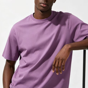 Camiseta de Algodón de 250 g/m² para Hombre, de Alta Calidad, con Logotipo OEM al por Mayor, para Imprimir Logotipos, Talla Grande - Product Image 6