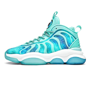 Teenagers <b>Basketball</b> Style Shoes High-Top <b>Basketball</b> Sport Shoes <b>Outdoor</b> Breathable Rubber Casual Leather Shoes <b>Basketball</b> Shoes - Product Image 5