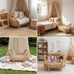 Cuna de Ratán Artesanal de Vietnam, Diseño Moderno para Niños de 0 a 3 Años, para Dormitorio, Uso Hospitalario y Accesorios de Fotografía - Product Image 5