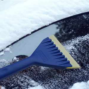 Blue Long Handle Rubber Ice <b>Scraper</b> For <b>Car</b> Windshield Snow Removal Thickened Soft Blade - Product Image 3