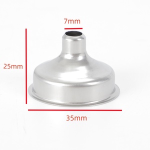 Petit entonnoir en métal, outil de cuisine domestique, entonnoir à large ouverture en acier inoxydable pour la plupart des flacons à liqueur et des pots à vin - Product Image 3