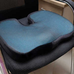 Coussin de siège en mousse à mémoire de forme respirant et antidérapant pour le bureau et la voiture, réduit l'inconfort lors des longues sessions assises, soutien lombaire - Product Image 2