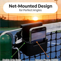 Support de téléphone professionnel pour caméra de tennis imprimé en 3D, double perspective, pour enregistrement de matchs et analyse d'entraînement