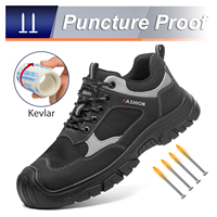 Chaussures de Sécurité Antidérapantes Homme JIANKUN, Vente Chaude, Tige en Tissu Maille Volante et Semelle Intérieure en EVA, Baskets de Randonnée d'Extérieur