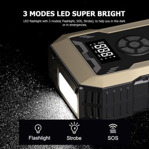 Портативный автомобильный стартер 1000 А, 8000 мАч, 12 В, светодиодный аварийно-Спасательный Инструмент для газовых дизельных грузовиков, мотоциклов, автомобилей, автомобилей - Product Image 5